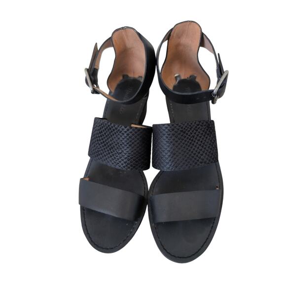 Madewell Warren Embossed Block-Heel Sandals size 8 - Picture 2 of 7